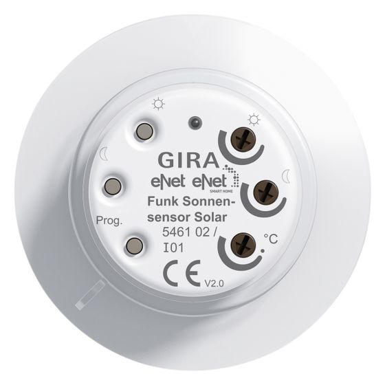 Gira Funk Sonnensensor Solar eNet, Reinweiß, 546102