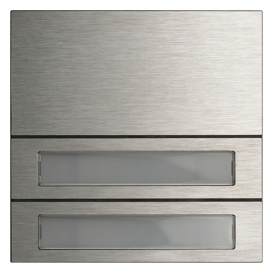 Gira Ruftastenmodul System 106 2-fach, Edelstahl, 5532920