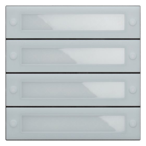 Gira Ruftastenmodul System 106 4-fach, Inbetriebnahme-Taste, 5539000