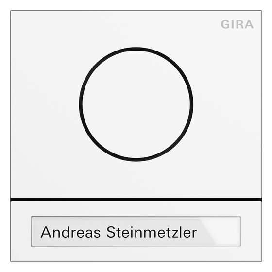 Gira Türstationsmodul System 106, Verkehrsweiß, 5565902