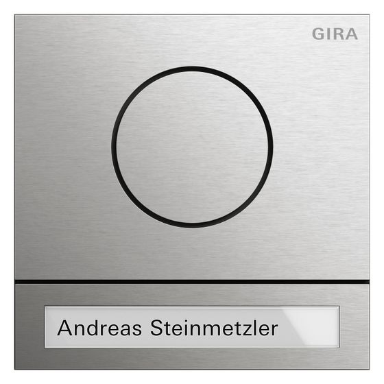 Gira Türstationsmodul System 106, 2-Draht Bus, Edelstahl, 5565920