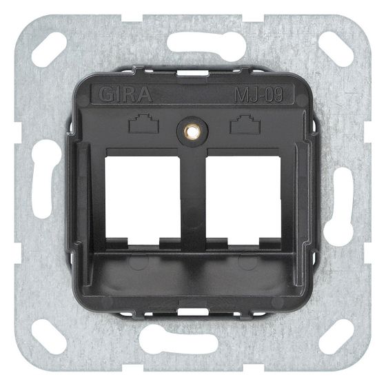 Gira Tragring Modular Jack 560900, 2-fach, für Schraubbefestigung