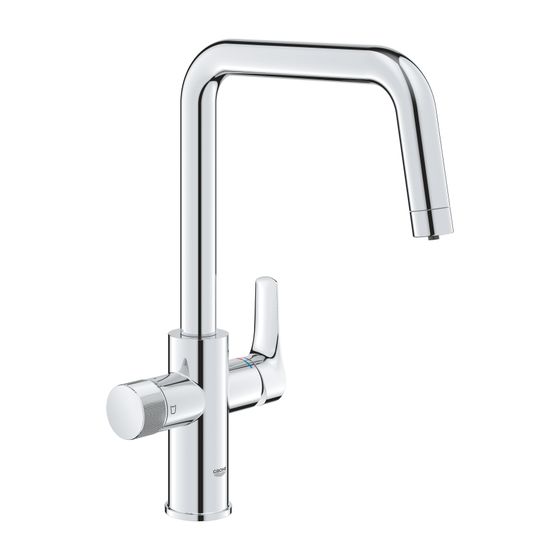 Grohe Blue Pure Start Einzelarmatur, Einhand-Spültischbatterie mit Filterfunktion, Chrom, 30595000