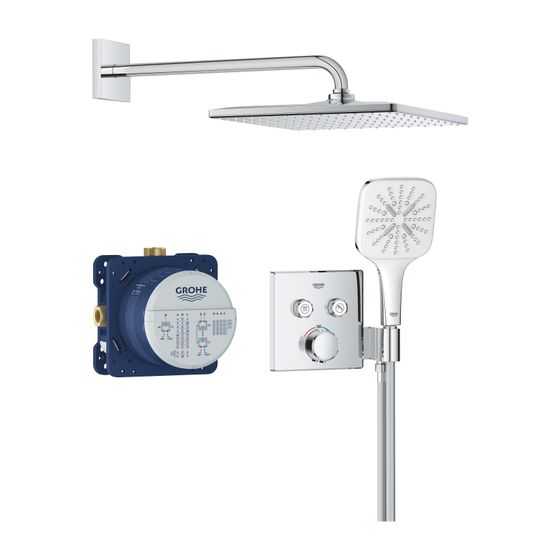 Grohe Precision SmartControl Unterputz Duschsystem Vitalio Rain Mono 310 Cube Kopf-, Handbrause Schlauch 1,5m chrom 34876000