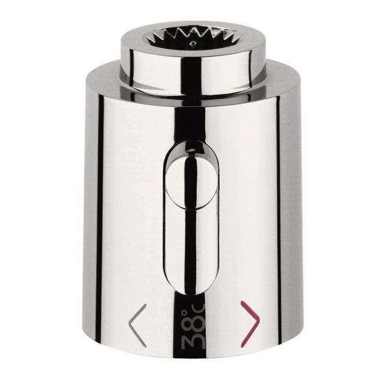 Grohe Temperaturwählgriff für Thermostat, Nickel poliert, 06676BE0