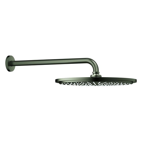 Grohe Rainshower Cosmopolitan 310 Kopfbrauseset, 1 Strahlart, Brausearm 380mm, 8l/min bei 3 bar, Satin Graphite, 100738MG00