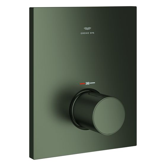 Grohe Grohtherm F Thermostat-Zentralbatterie, Fertigmontageset für Rapido T, Satin Graphite, 100753MG00