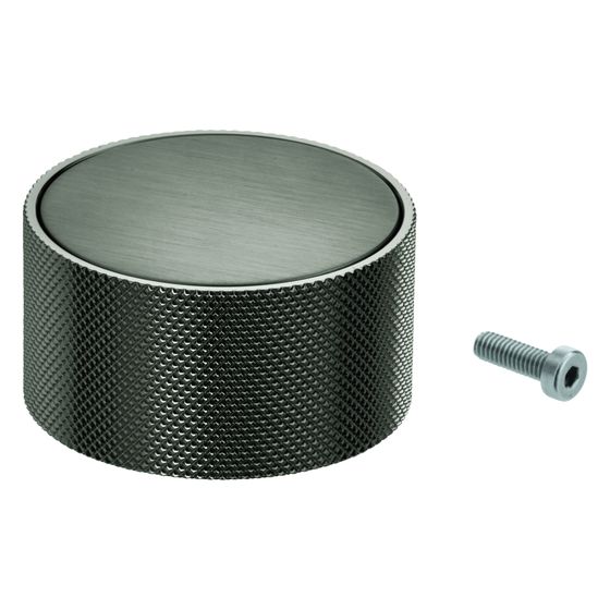 Grohe Griff für Atrio mit Temperaturanzeige Rot/Blau, Hard Graphite gebürstet, 101342AL00