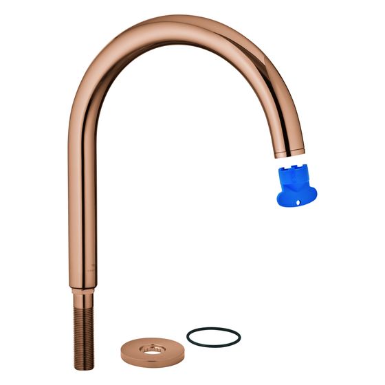 Grohe C-Auslauf für Zweigriffarmaturen, drehbar, Chrom, 1013500000