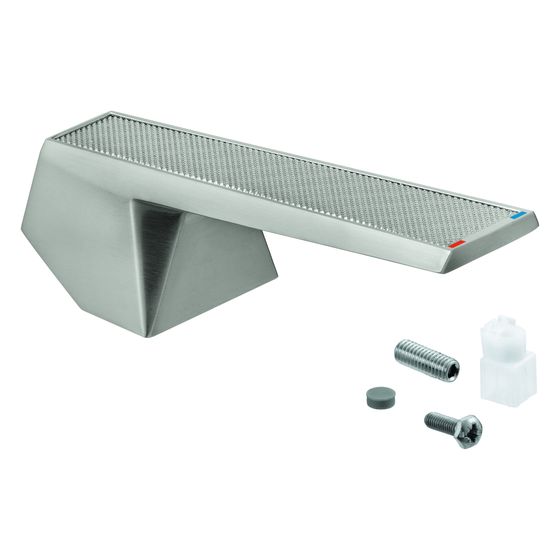 Grohe Hebel für Allure Brilliant mit Temperaturanzeige Rot/Blau, Supersteel, 101385DC00