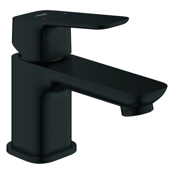 Grohe Cubeo Einhand-Waschtischbatterie XS-Size, 1-Loch-Montage, glatter Körper, Mattschwarz, 1016932430