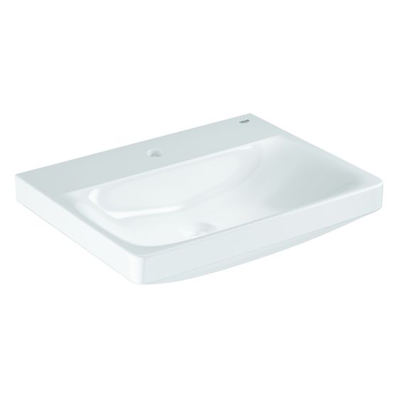 Grohe Waschtisch Euro Keramik, wandhängend, 600x470mm, 1 Hahnloch ohne Überlauf, Alpinweiß, 102418SH00
