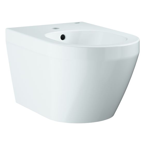 Grohe Wandbidet Euro Keramik, 1 Hahnloch, mit Überlauf, Alpinweiß, 102487SH00