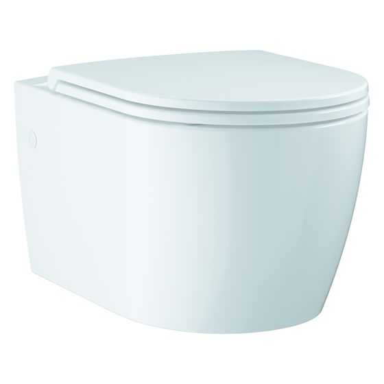 Grohe Wand-Tiefspül-WC Set Bau Keramik, spülrandlos, Soft Close, Quick release, Alpinweiß, 103860SH00