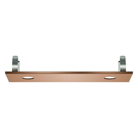 Grohe Rainshower Aqua Deckenbrausen-Abdeckung für 2 Strahlbildner, 334x111mm, Warm Sunset gebürstet, 104993DL00