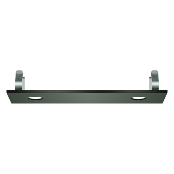 Grohe Rainshower Aqua Deckenbrausen-Abdeckung für 2 Strahlbildner, 334x111mm, Satin Graphite, 104993MG00
