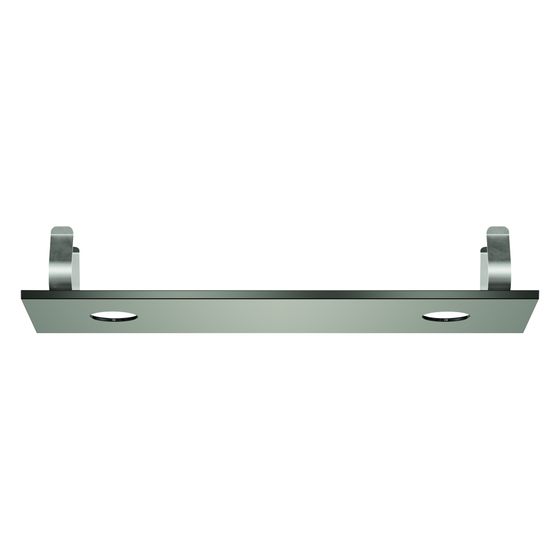 Grohe Rainshower Aqua Deckenbrausen-Abdeckung für 2 Strahlbildner, 334x111mm, Satin Steel, 104993MS00