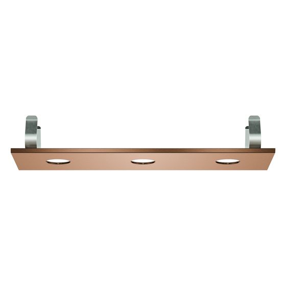 Grohe Rainshower Aqua Deckenbrausen-Abdeckung für 3 Strahlbildner, 334x111mm, Warm Sunset gebürstet, 104994DL00
