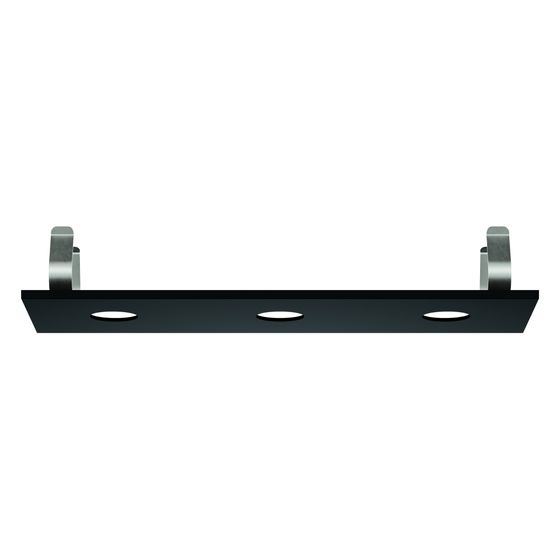 Grohe Rainshower Aqua Deckenbrausen-Abdeckung für 3 Strahlbildner, 334x111mm, Phantom Black, 104994KF00