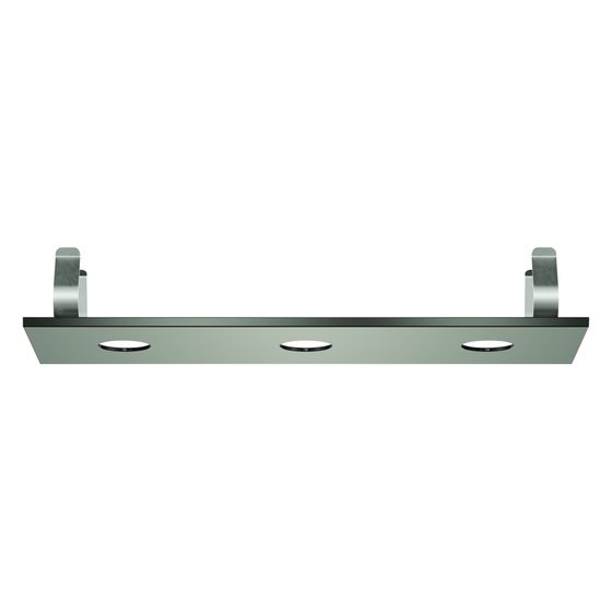 Grohe Rainshower Aqua Deckenbrausen-Abdeckung für 3 Strahlbildner, 334x111mm, Satin Steel, 104994MS00