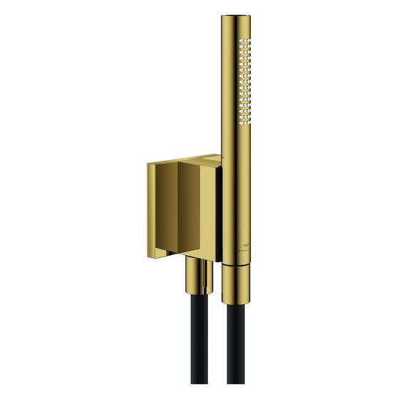 Grohe Rainshower Aqua Stick Handbrauseset 2 Stahlarten, Brauseschlauch 1500mm, Metall, magnetisch, max 9,5l/min, Cool Sunrise