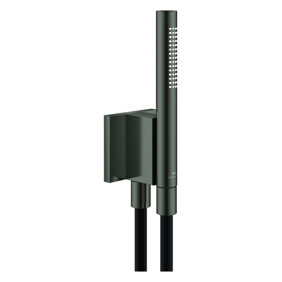 Grohe Rainshower Aqua Stick Handbrauseset 2 Stahlarten, Brauseschlauch 1500mm, Metall, magnetisch, max 9,5l/min, Satin Graphite
