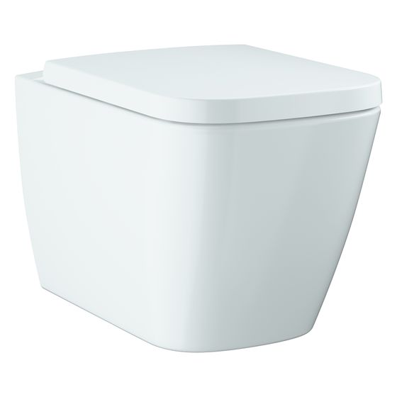 Grohe Wand-Tiefspül-WC Set BauEdge Keramik spülrandlos, 350x383x543mm, mit SoftClose, Alpinweiß, 106740SH00