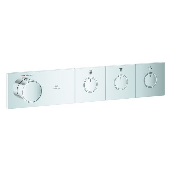 Grohe Grohtherm Aqua Tiles Unterputz-Thermostat, 3 Absperrventile, SmartControl, Chrom, 1068660000