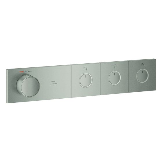Grohe Grohtherm Aqua Tiles Unterputz-Thermostat, 3 Absperrventile, SmartControl, Supersteel, 106866DC00