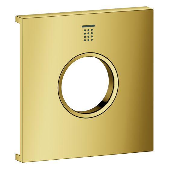 Grohe Grohtherm Aqua Tiles Metallplatte, Symbol Kopfbrause 1 für Grohtherm Aqua Tiles UP-Thermostate, Cool Sunrise, 106887GL00
