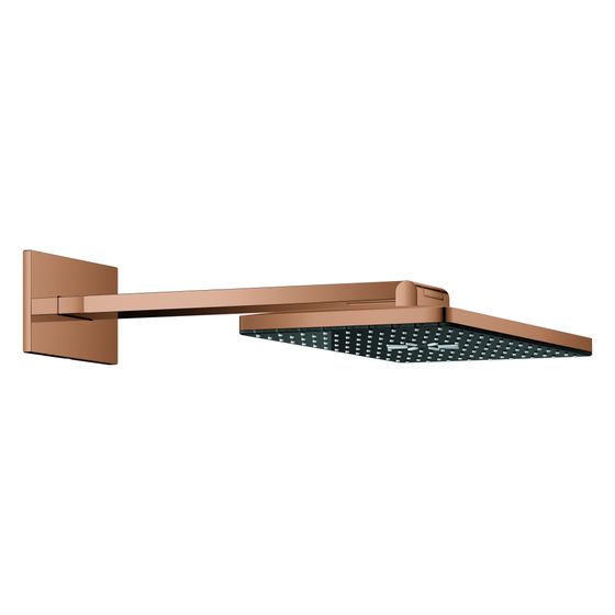 Grohe Rainshower Aqua Kopfbrause-Set 2 Strahlarten, 400x230mm, mit Brausearm 430mm, Warm Sunset, 107055DA00