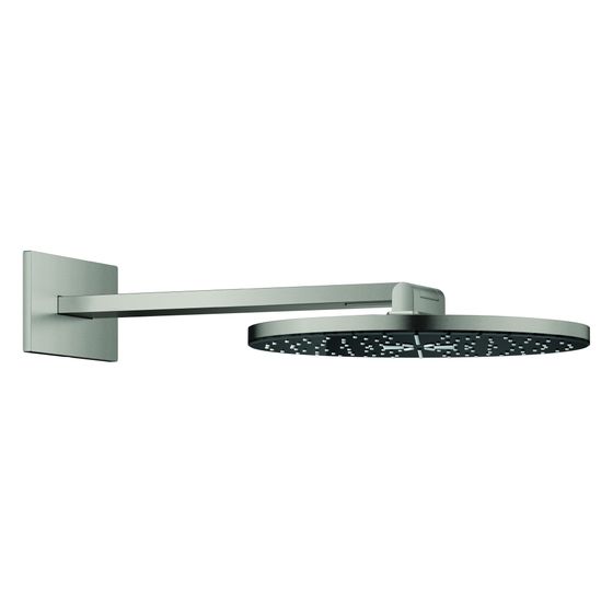 Grohe Rainshower Aqua Kopfbrause-Set 2 Strahlarten, D 360mm, mit Brausearm 430mm, Supersteel, 107056DC00