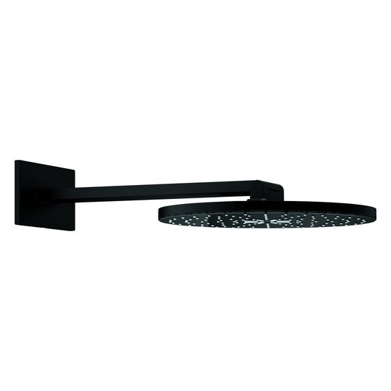 Grohe Rainshower Aqua Kopfbrause-Set 2 Strahlarten, D 360mm, mit Brausearm 430mm, Phantom Black, 107056KF00