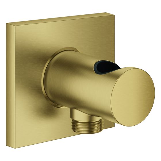 Grohe Rainshower Aqua Wandanschluss, Metall, integrierter Handbrausehalter, für Einbaubox, Cool Sunrise gebürstet, 107059GN00