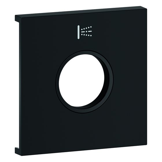 Grohe Grohtherm Aqua Tiles Metallplatte, Symbol Seitenbrause für Grohtherm Aqua Tiles UP-Thermostate, Phantom Black, 107171KF00