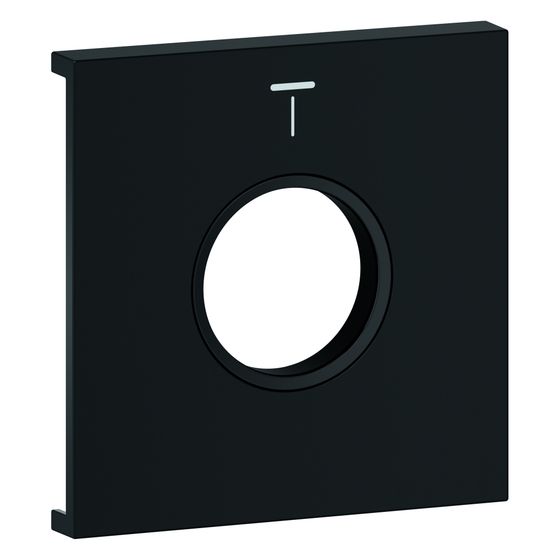 Grohe Grohtherm Aqua Tiles Metallplatte, Symbol Kopfbrause 4 für Grohtherm Aqua Tiles UP-Thermostate, Phantom Black, 107172KF00