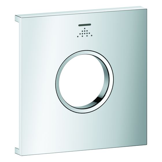 Grohe Grohtherm Aqua Tiles Metallplatte, Symbol Kopfbrause 5 für Grohtherm Aqua Tiles UP-Thermostate, Chrom, 1071730000