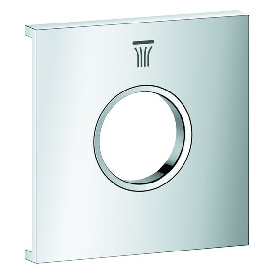 Grohe Grohtherm Aqua Tiles Metallplatte, Symbol Kopfbrause 6, für Grohtherm Aqua Tiles UP-Thermostate, Chrom, 1071740000