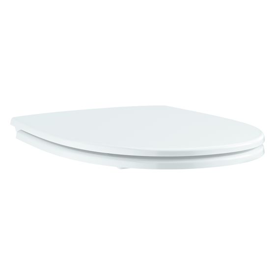 Grohe WC-Sitz Bau Keramik, mit Deckel, flaches Design, Duroplast, werkzeuglos abnehmbar, Alpinweiß, 112947SH00