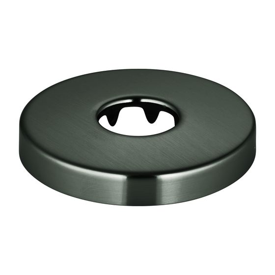 Grohe Rosette Hard Graphite gebürstet, Außendurchmesser 65mm, Innendurchmesser 20,8mm, Höhe 10mm