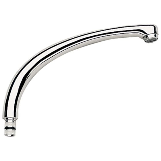 Grohe Gussauslauf, mit Mousseur, mit Anschlagbegrenzung, 226mm, StarLight, Chrom, 13142000