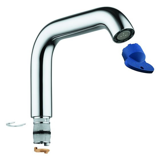 Grohe Rohrauslauf für Essence Einhand-Waschtischbatterie, L-Size, Phantom Black, 13374KF0