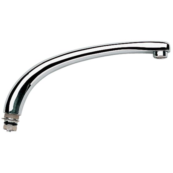 Grohe Gussauslauf für Florida, mit Mousseur und Anschlagring, StarLight, Weiß, 13429L00