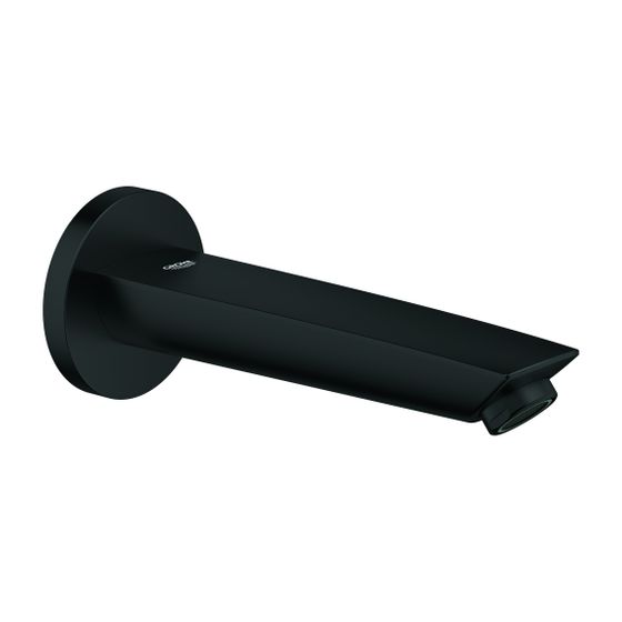 Grohe Eurosmart Wanneneinlauf Wandmontage Ausladung 171mm Mattschwarz, Außengewinde 1/2