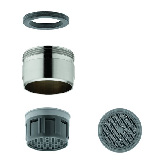 Grohe Sistra Supersteel, Außengewinde, M28x1, Durchflussklasse M, 60,0-70,0l/min bei 3bar