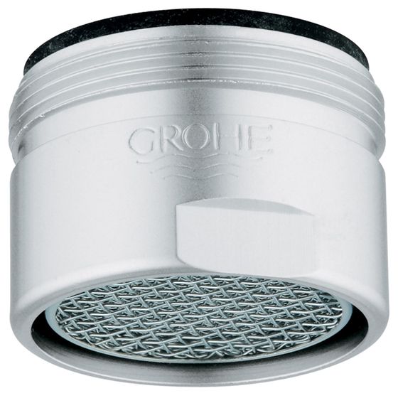 Grohe Sistra Strahlregler, AG M28x1, Durchflussklasse M, 60-70l/min bei 3 bar, Velourchrom, 13907RR0