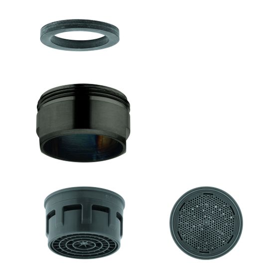 Grohe Mousseur M24x1, Hard Graphite gebürstet
