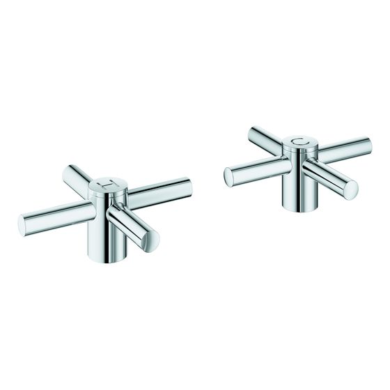 Grohe Atrio Kreuzgriffe Chrom, 1 Paar, ein Set mit