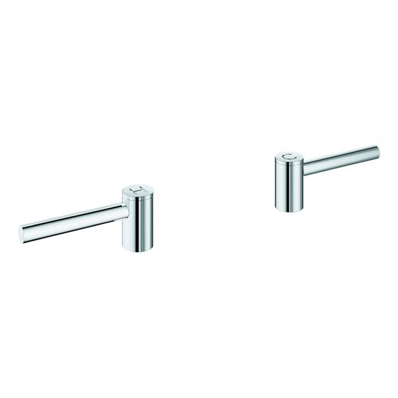 Grohe Atrio Hebelgriffe 1 Paar, Chrom, ein Set mit