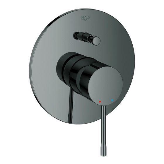 Grohe Essence Einhand-Wannenbatterie, Fertigmontageset für Rapido E, Hard Graphite, 19285A01